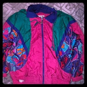 Like New 90’s Themed Women’s Jacket/ Windbreaker
